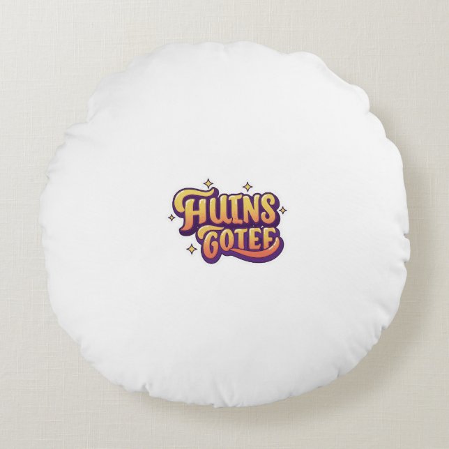 loving  smile  round cushion (Front)