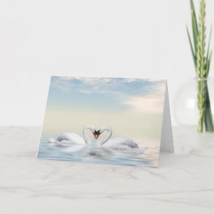 Loving swans card