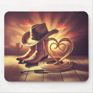 Loving the Cowboy Way Mouse Pad