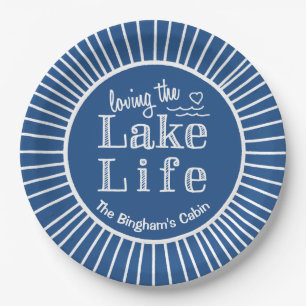 Loving the Lake Life Paper Plate