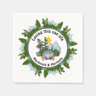 LOVING THIS VAN LIFE Personalised CARAVAN Camping Napkin