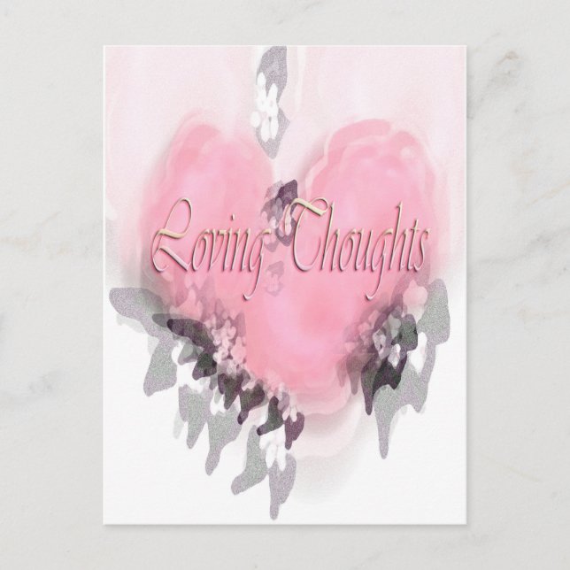 Loving Thoughts Postcard (Front)