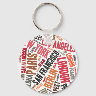 Loving travelling key ring