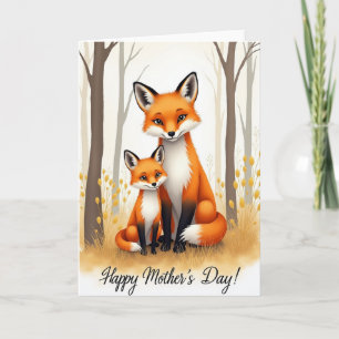 Loving Vulpine Mothers Day Card