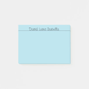 Loving Words Blue Post-it Notes