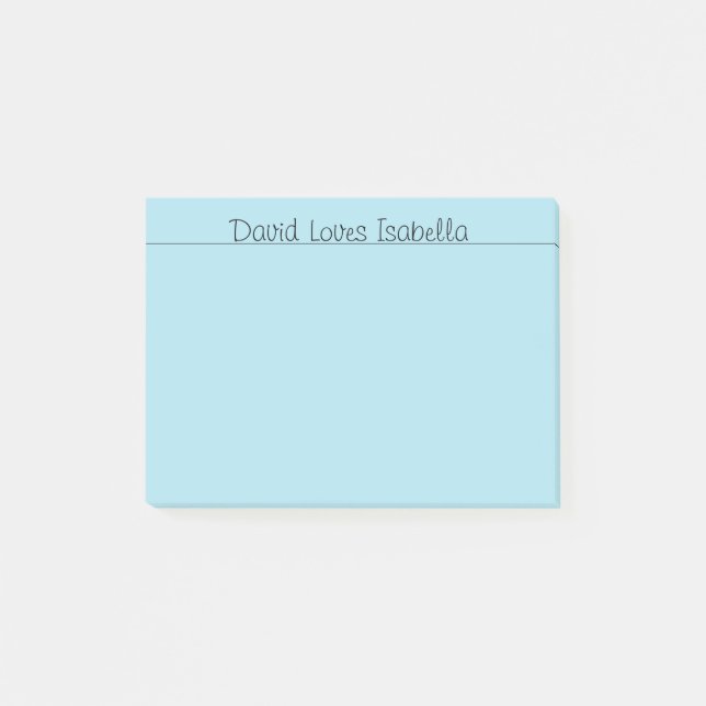 Loving Words Blue Post-it Notes (Front)
