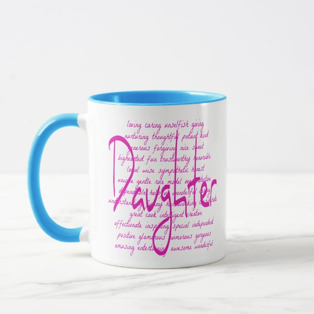 Loving Words for Daughter Mug (Left)