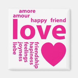 Loving words magnet