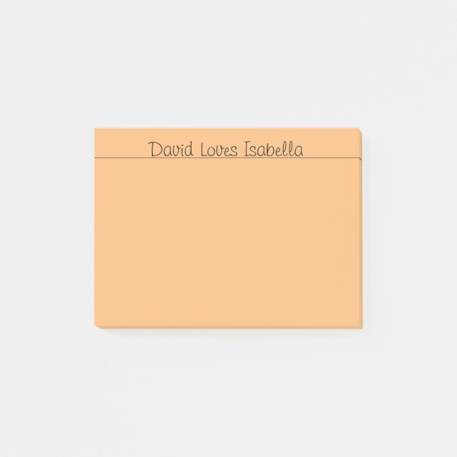 Loving Words Orange Post-it Notes (Front)