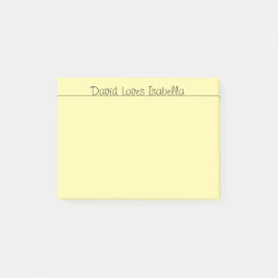 Loving Words Yellow Post-it Notes