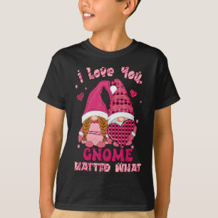 Loving You Gnome What Buffalo Plaid Valenti T-Shirt