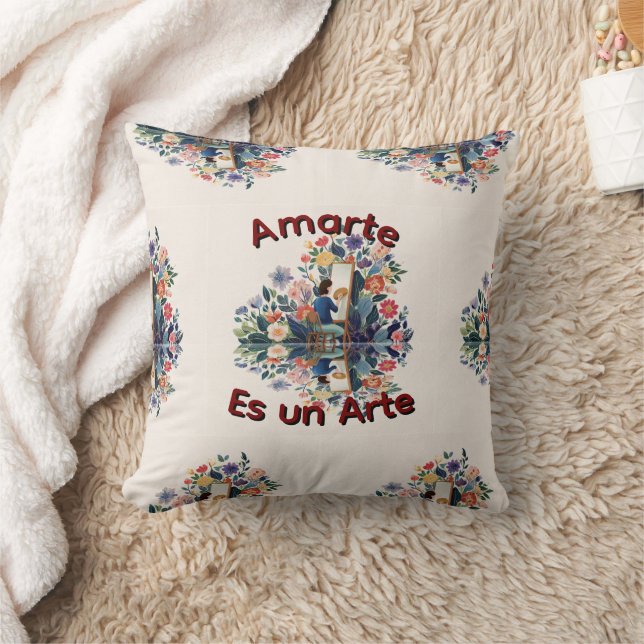Loving You Is an Art Cushion (Blanket)