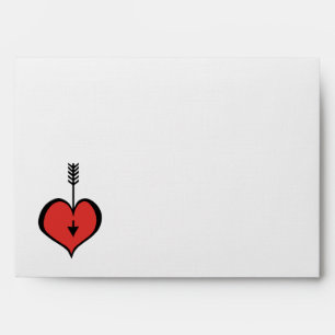 Loving You red white Card Envelope