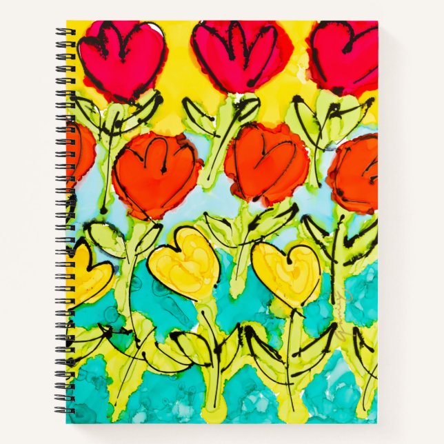 Lovitude Journal Coming Up Tulips (Front)
