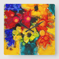 Lovitude Square Wall Clock "Spirit Filled"