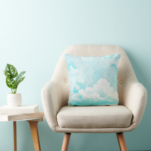 Lovley Sky Clouds - Seamless Pattern 5 Cushion