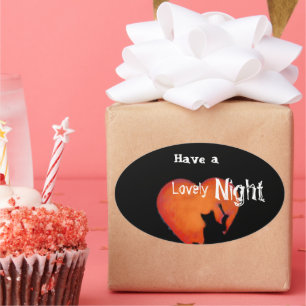 Lovly night wisches ops i medan witsches! oval sticker