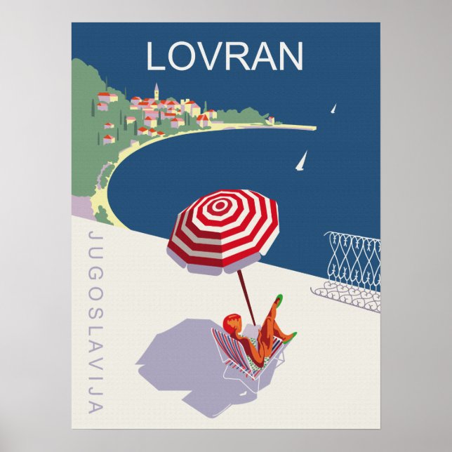 Lovran, Yugoslavia, Croatia Poster (Front)