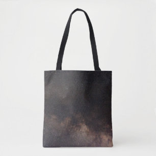Low-angle of milky way tote bag