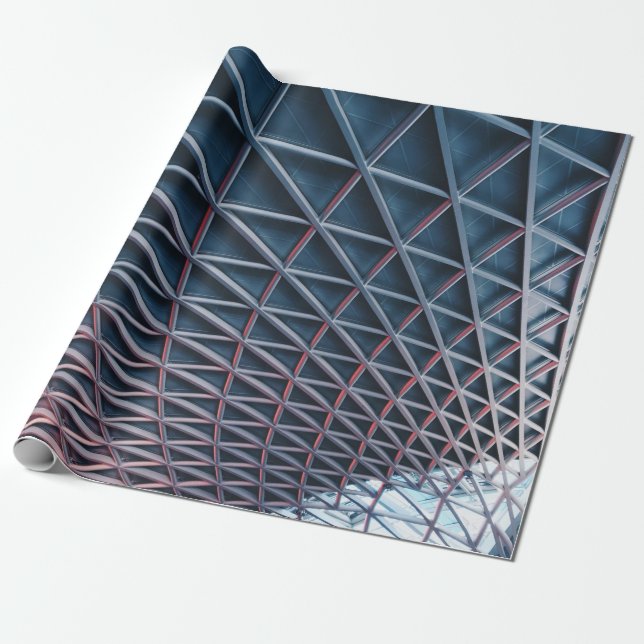 Low-angle photo of building structure wrapping paper (Unrolled)