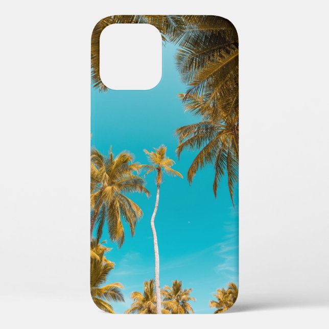 Low-angle photo of coconut trees Case-Mate iPhone case (Back)