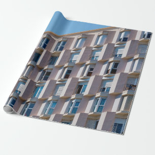 LOW ANGLE PHOTO OF GRAY CONCRETE BUILDING WRAPPING PAPER