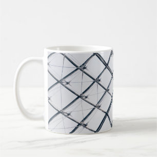 Low-angle photo of grey metal frame coffee mug