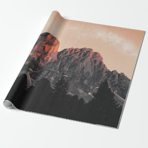 LOW ANGLE PHOTO OF ROCK FORMATION WRAPPING PAPER