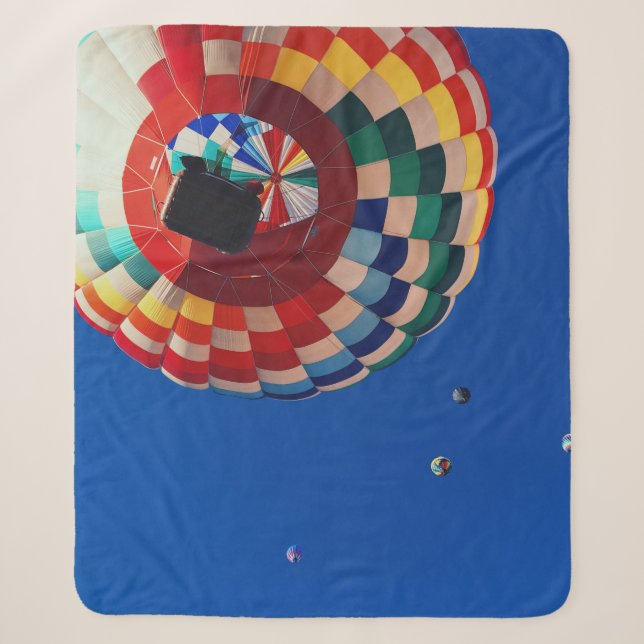 Low angle photography of balloons sherpa blanket (Front)