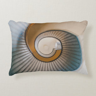 Low angle photography of spiral ladder decorative cushion