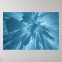 Low angle view of stalactites