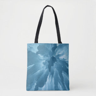 Low angle view of stalactites tote bag