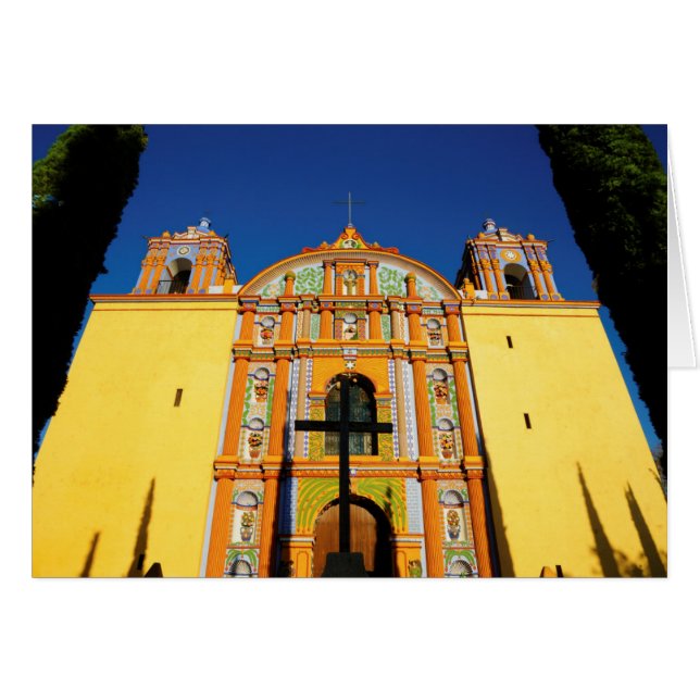 Low Angle View Of Yellow Ornate Church (Front Horizontal)