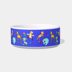 Low animal babies bowl