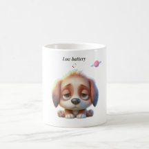Low Battery Dog Mug