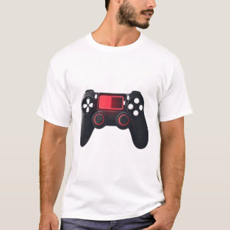 Low Battery Gamer – Minimal Gaming Icon Design T-Shirt