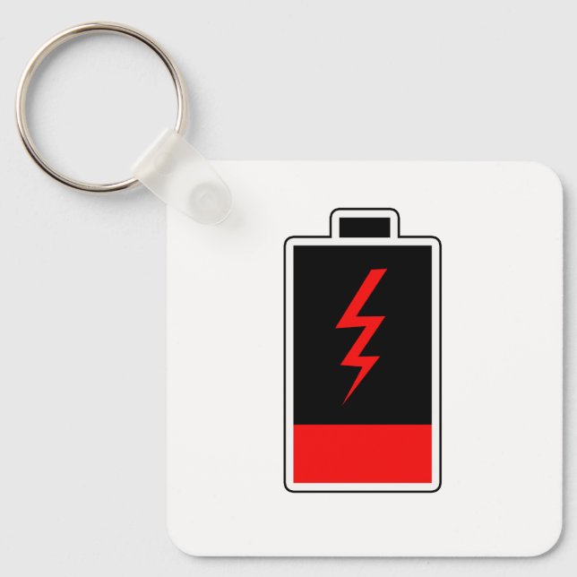 Low Battery Keychain (Front)
