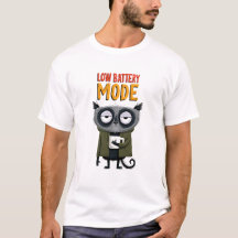 Low Battery Mode Funny Racoon Office Humour Gift