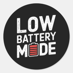 Low Battery Mode Sticker