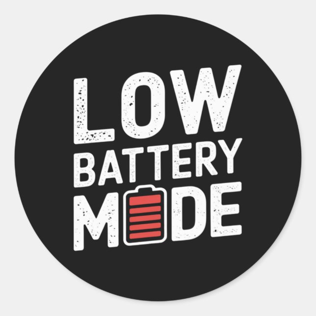 Low Battery Mode Sticker  (Front)