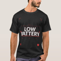 Low Battery Shirt | Funny Introvert Gift for Socia