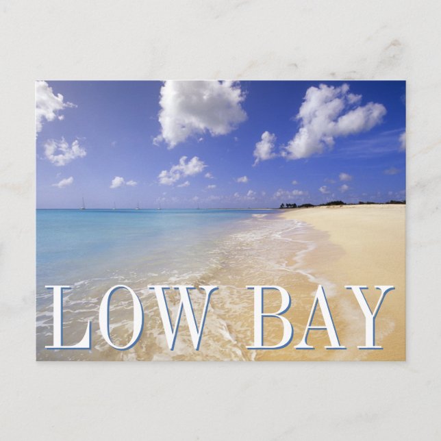 Low Bay Beach, Barbuda, Antigua Postcard (Front)
