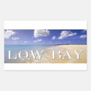 Low Bay Beach, Barbuda, Antigua Rectangular Sticker