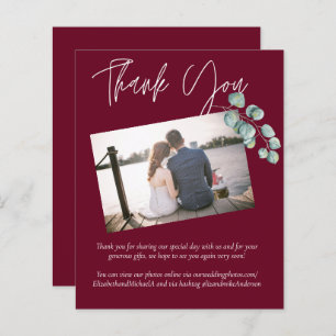 Low Budget BURGUNDY White EUCALYPTUS Wedding