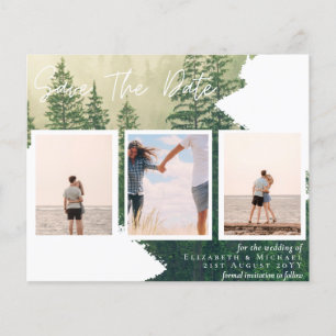 LOW BUDGET Photo Collage Save Dates Modern Chic Flyer