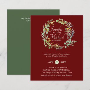 Low Budget Wedding Network BUDGET Greenery Wreath