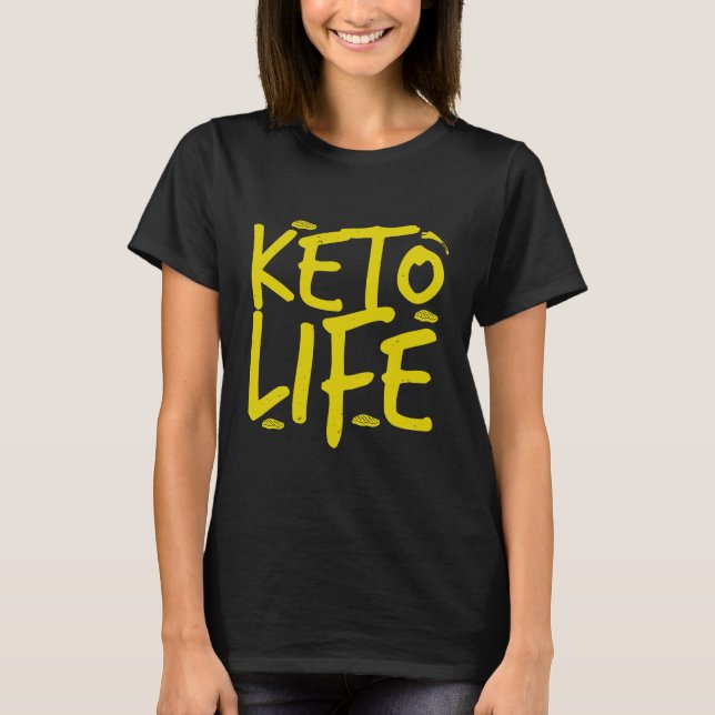 low-carb diet fitness keto family LCHF keto diet T-Shirt (Front)