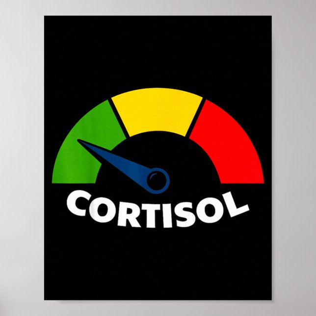 Low cortisol levels v meme funny stress relief  poster (Front)