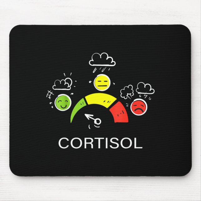 Low cortisol levels v meme  mouse pad (Front)