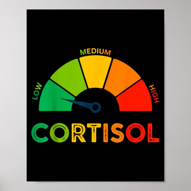 Low cortisol levels v meme  poster (Front)